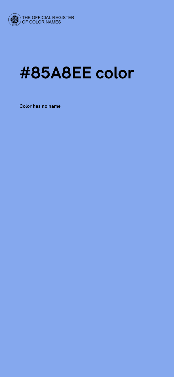 #85A8EE color image