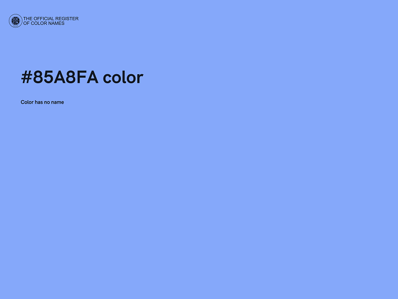 #85A8FA color image