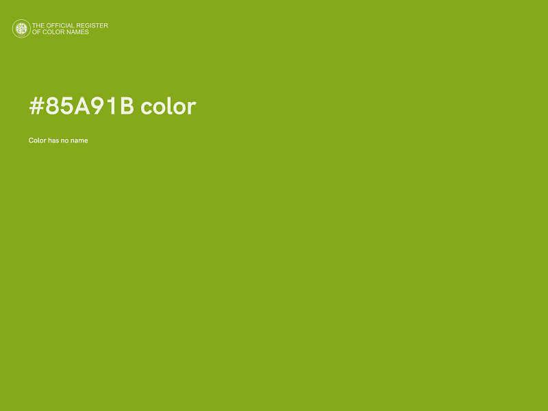 #85A91B color image