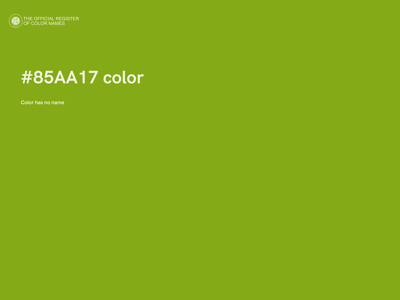 #85AA17 color image