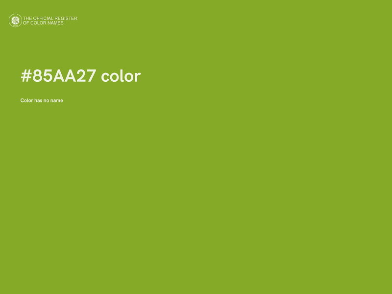 #85AA27 color image