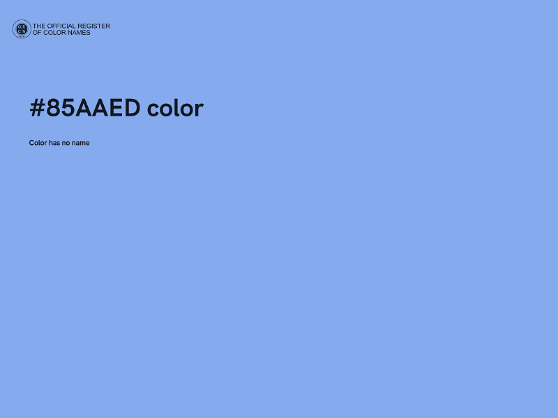 #85AAED color image