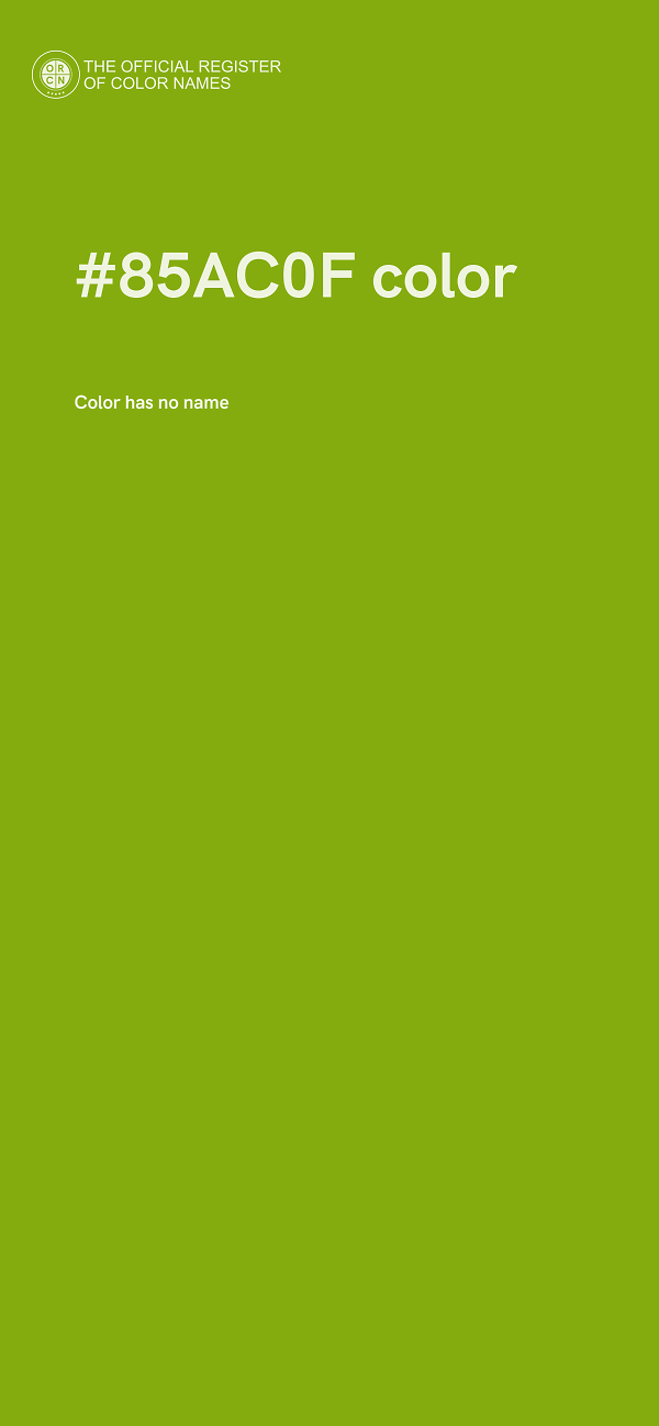 #85AC0F color image