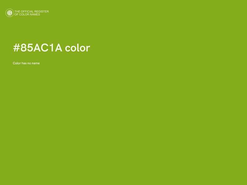 #85AC1A color image