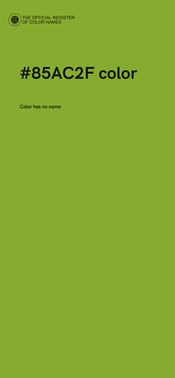 #85AC2F color image