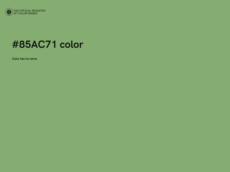 #85AC71 color image