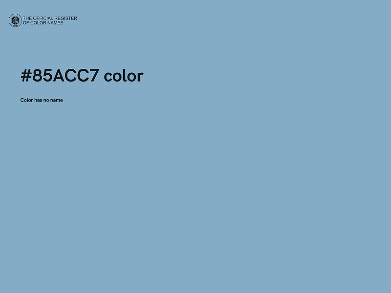 #85ACC7 color image
