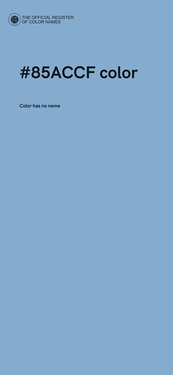 #85ACCF color image