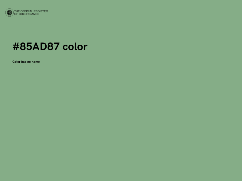 #85AD87 color image