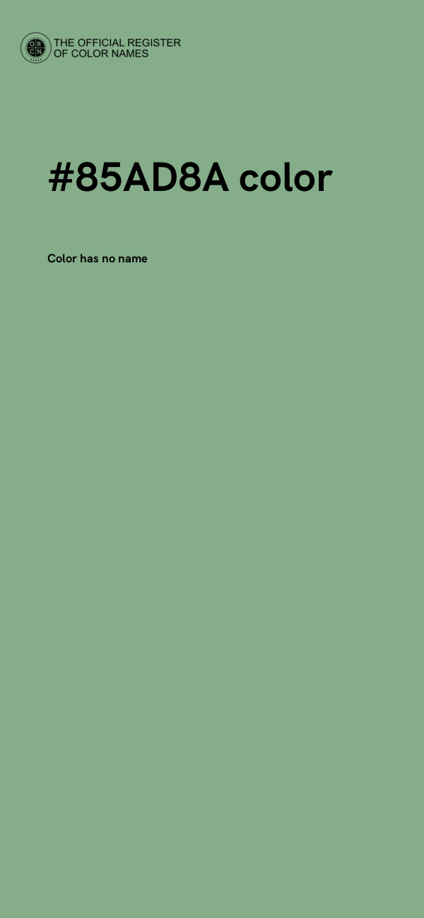 #85AD8A color image