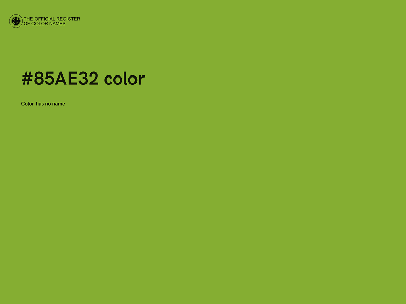 #85AE32 color image