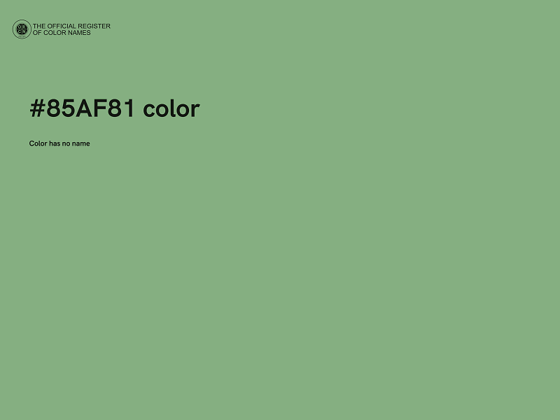 #85AF81 color image