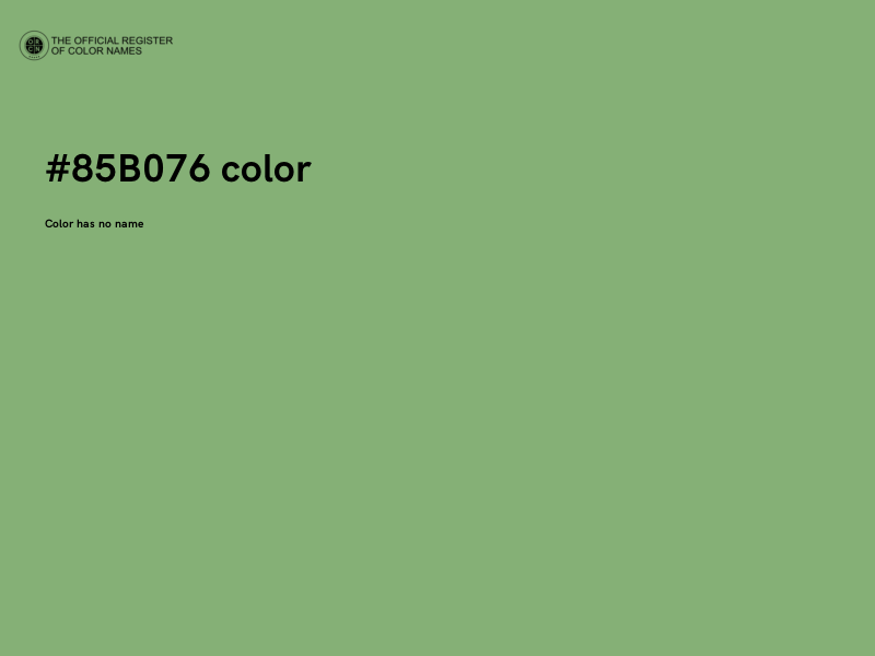 #85B076 color image