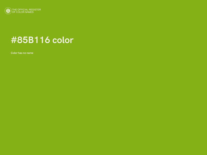 #85B116 color image