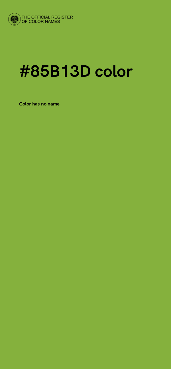 #85B13D color image