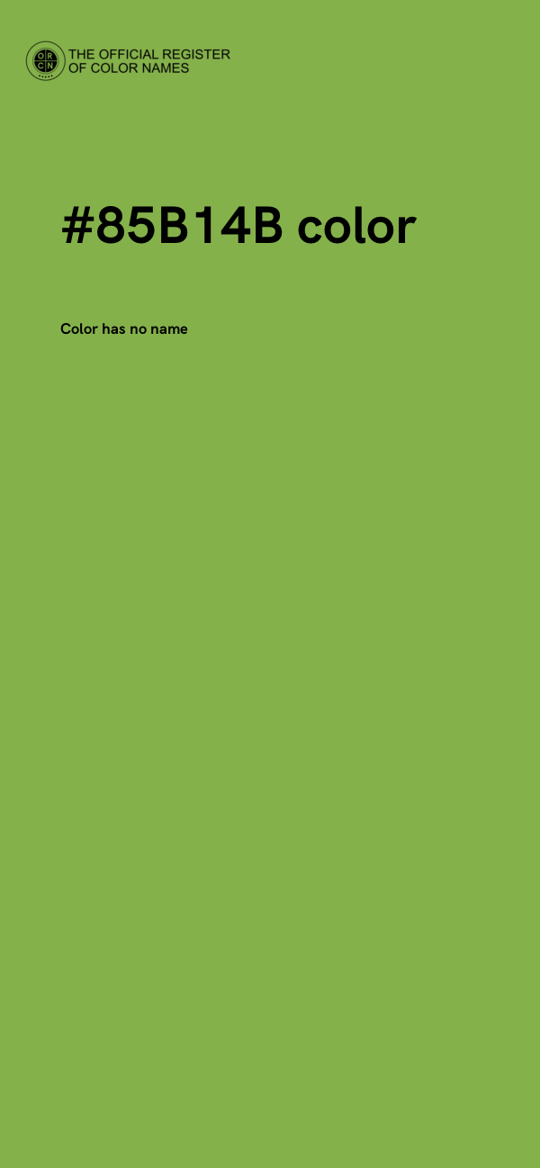 #85B14B color image
