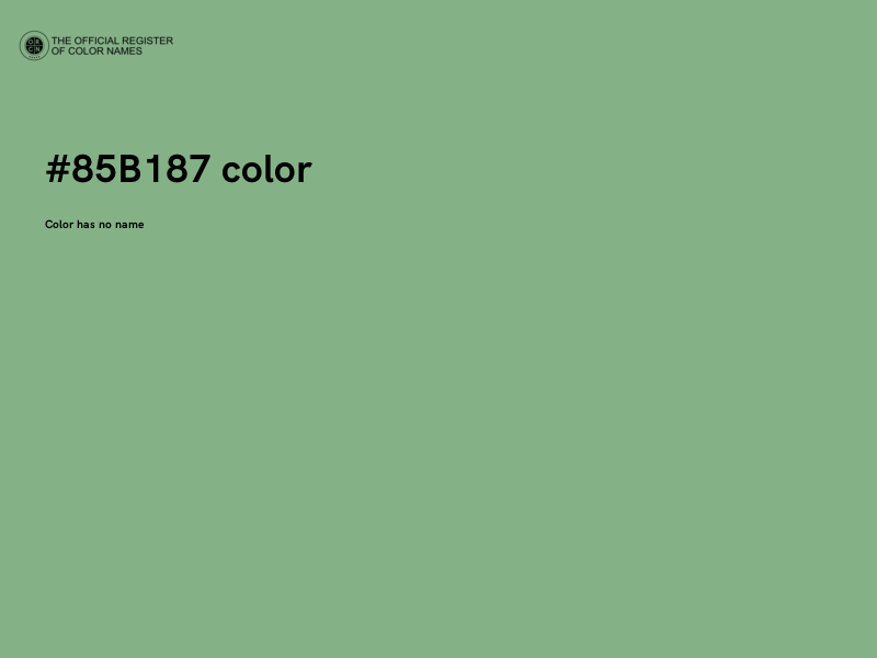 #85B187 color image