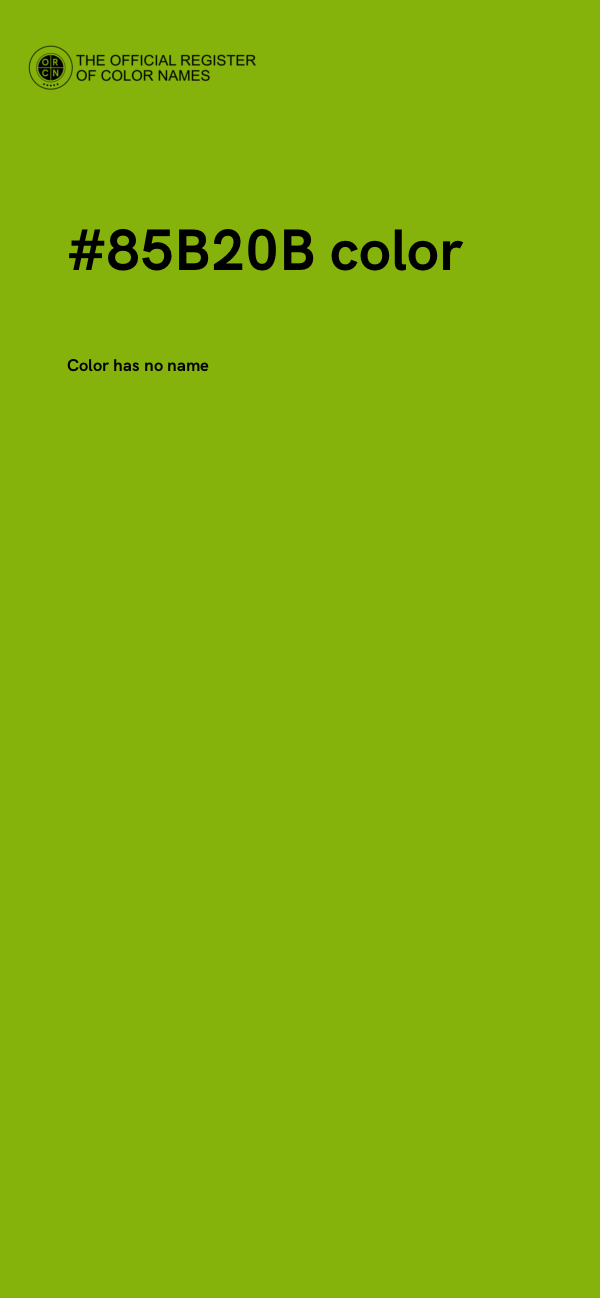 #85B20B color image