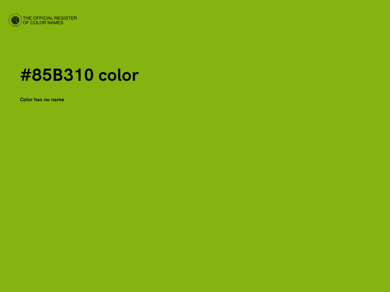 #85B310 color image