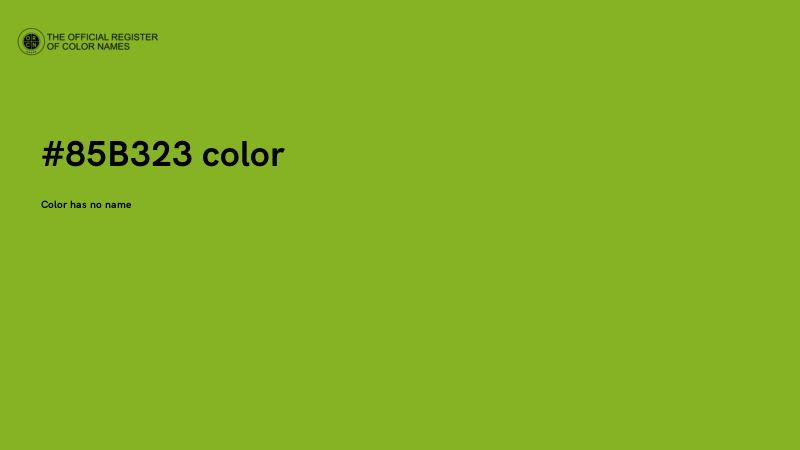 #85B323 color image