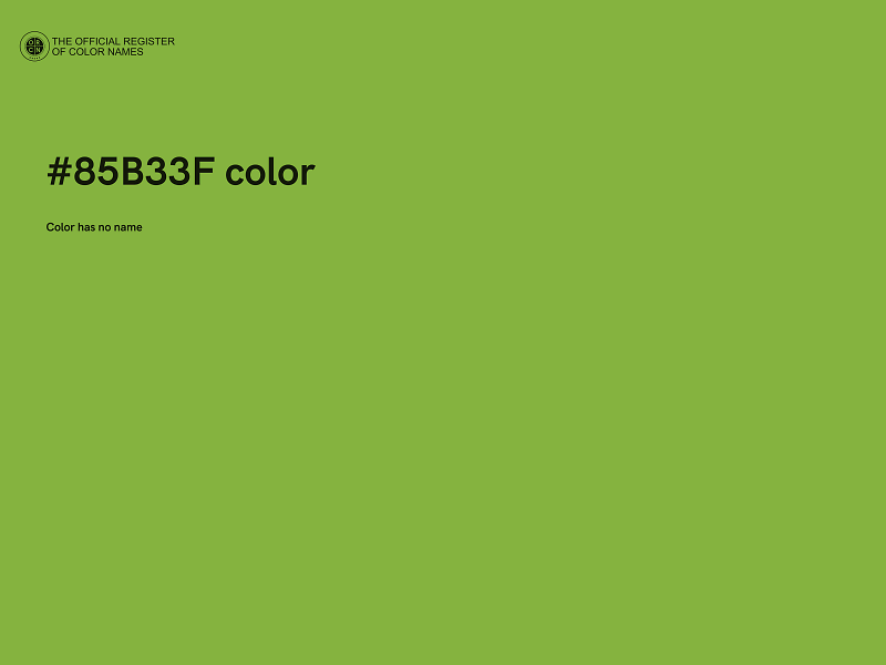 #85B33F color image