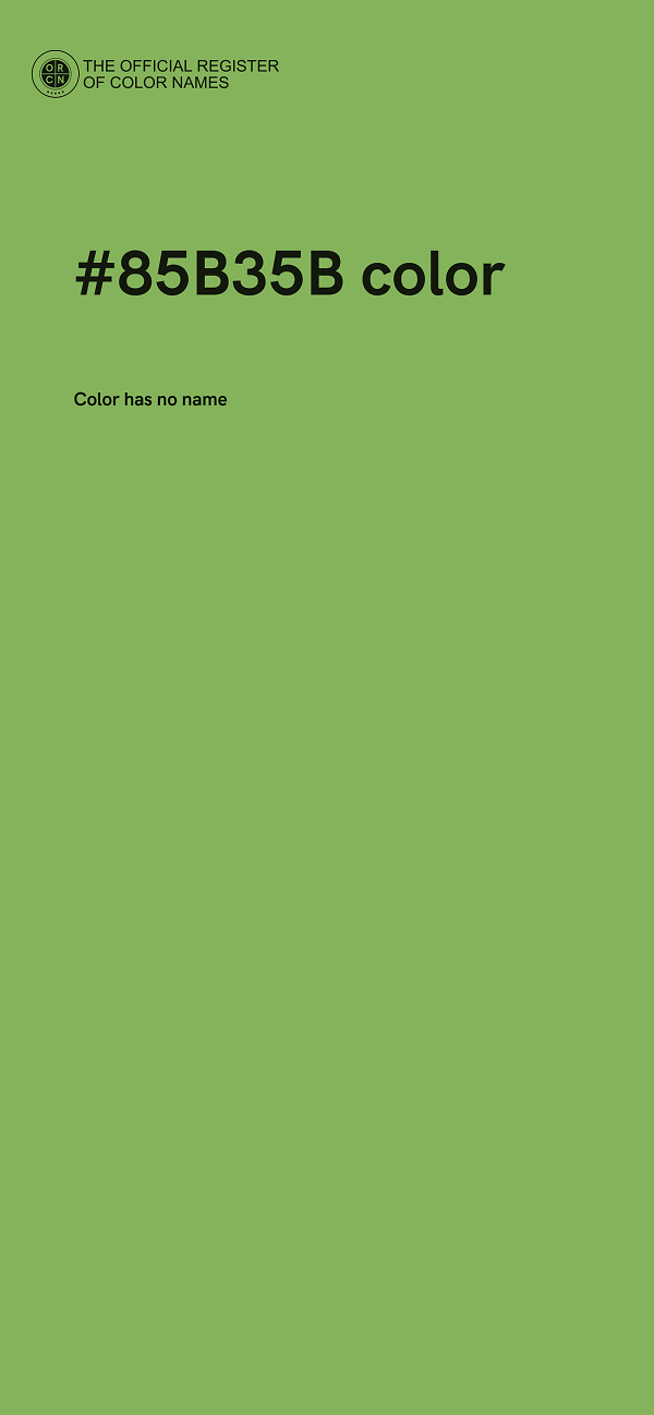 #85B35B color image