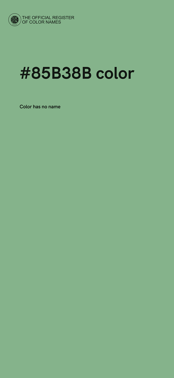 #85B38B color image