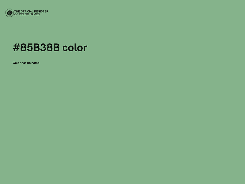 #85B38B color image