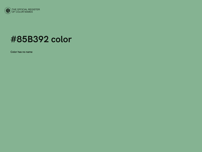 #85B392 color image