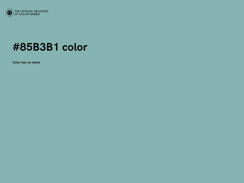 #85B3B1 color image