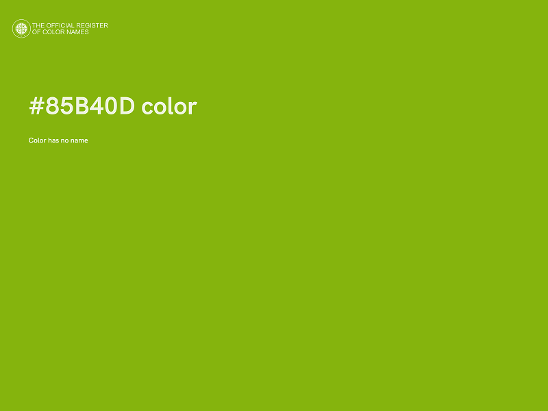 #85B40D color image