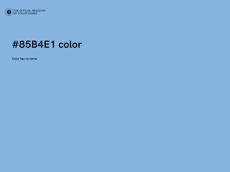 #85B4E1 color image