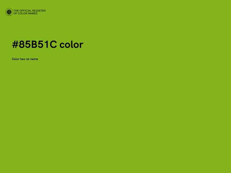 #85B51C color image