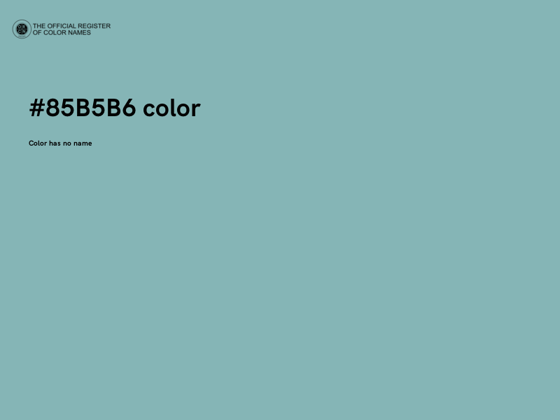 #85B5B6 color image