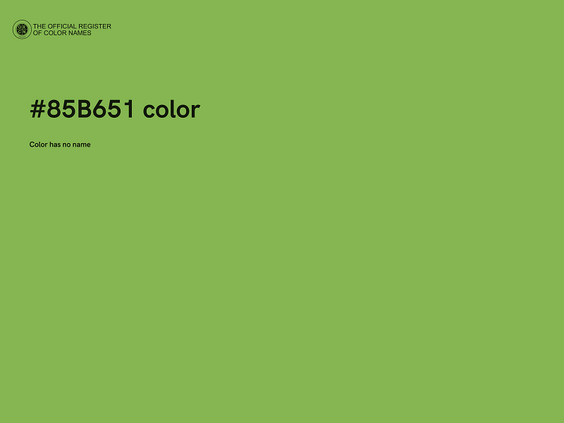 #85B651 color image