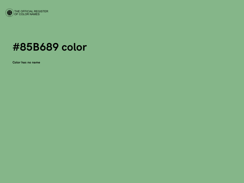 #85B689 color image