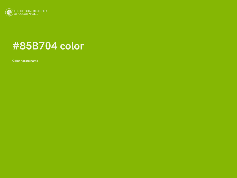 #85B704 color image