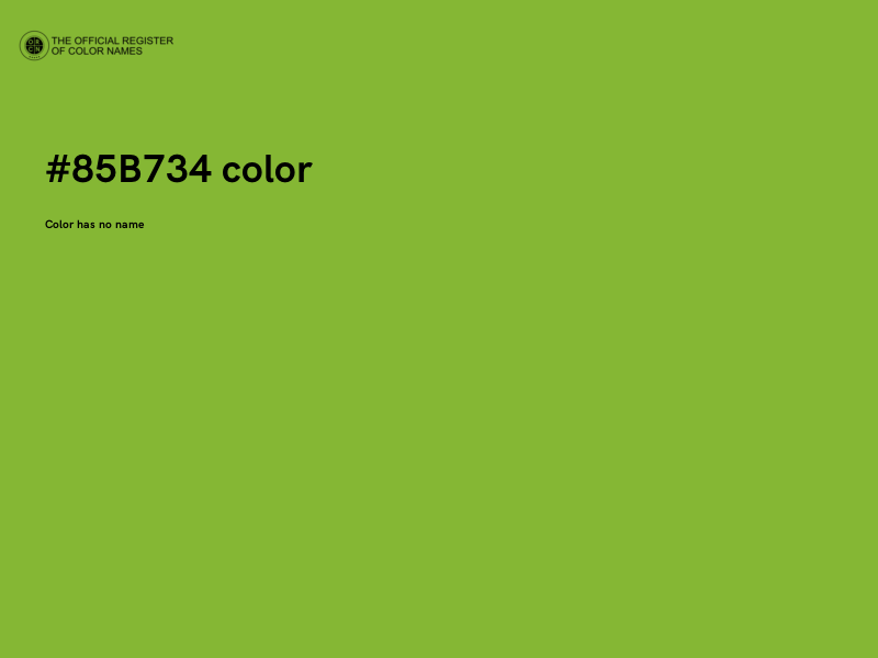 #85B734 color image