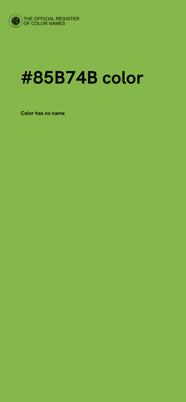 #85B74B color image