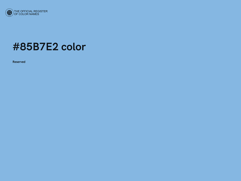 #85B7E2 color image