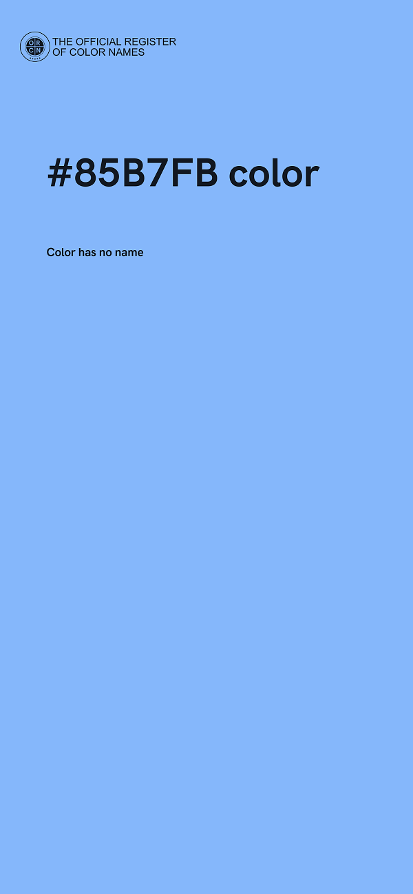 #85B7FB color image
