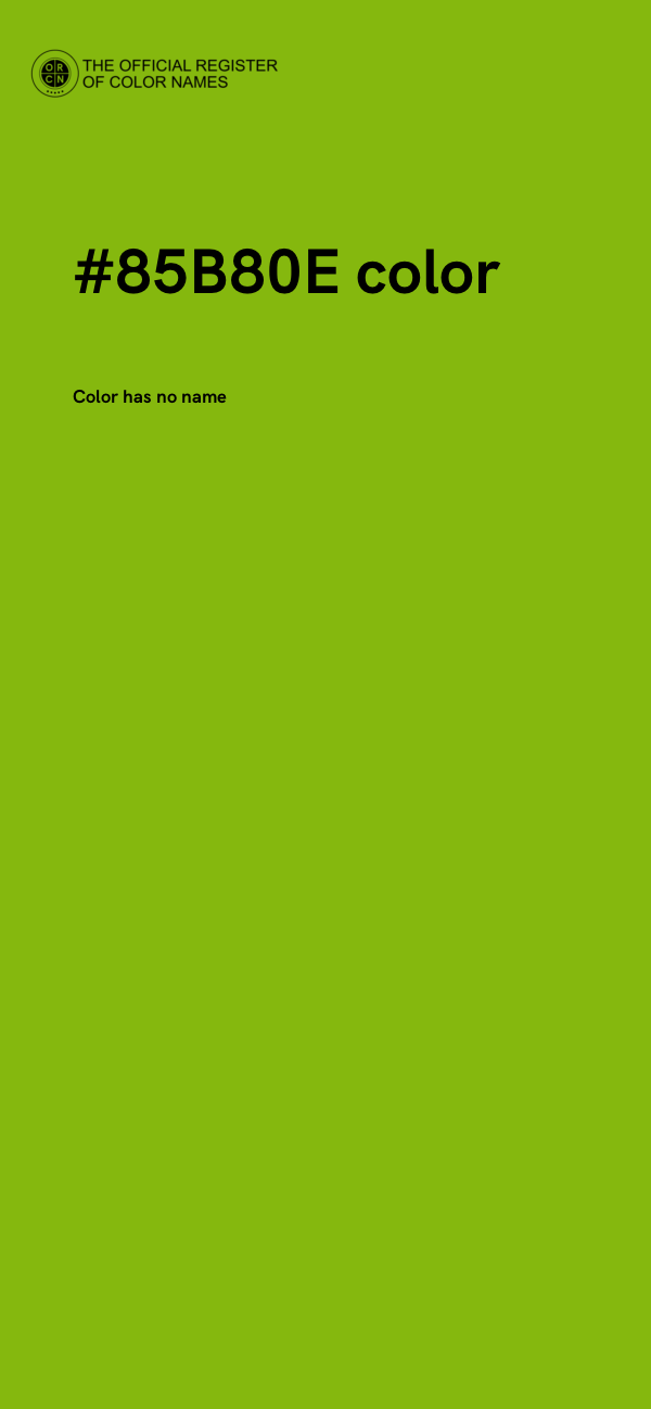 #85B80E color image