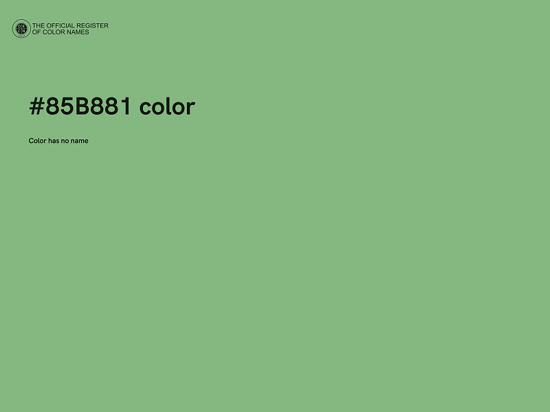#85B881 color image