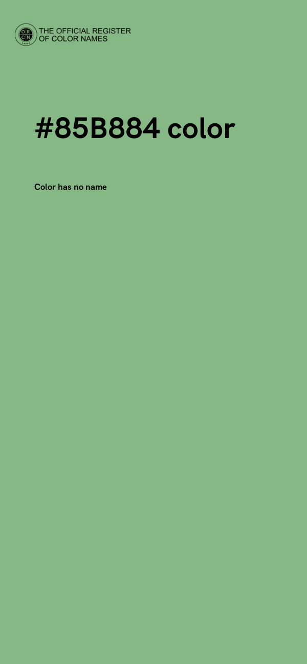 #85B884 color image