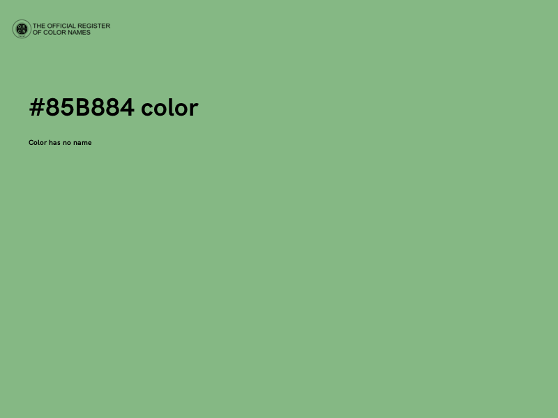 #85B884 color image