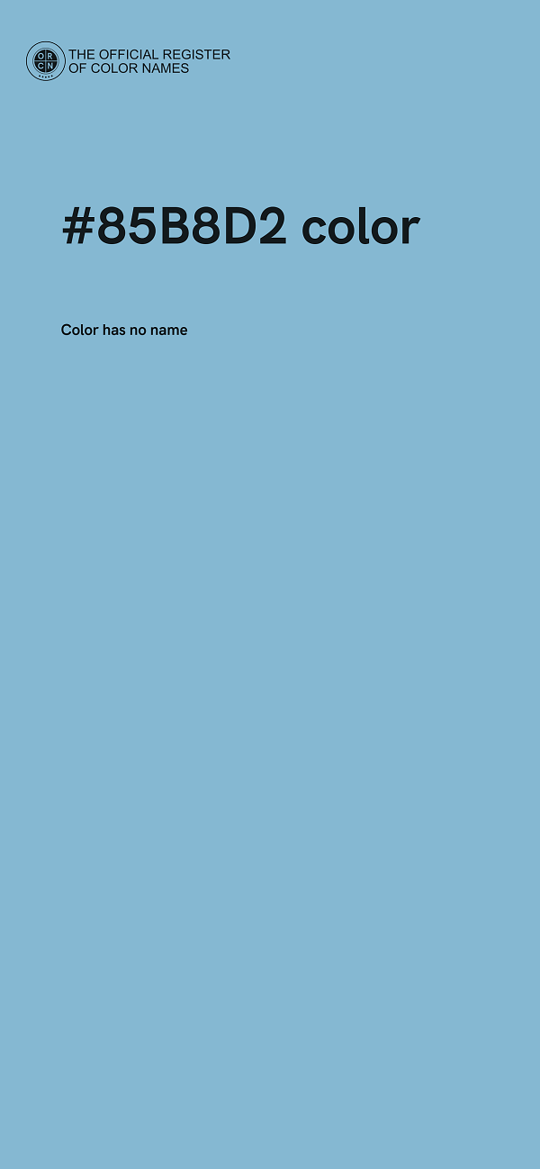 #85B8D2 color image