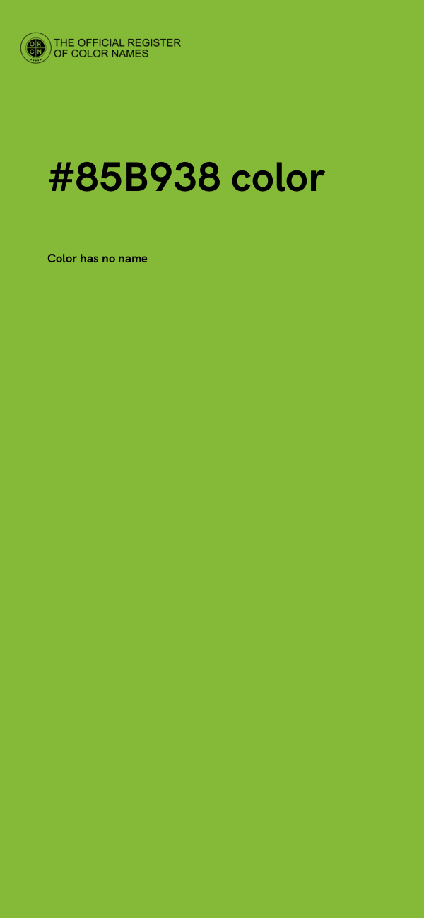 #85B938 color image