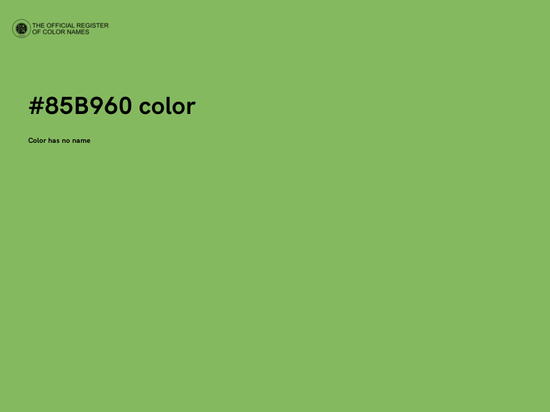 #85B960 color image