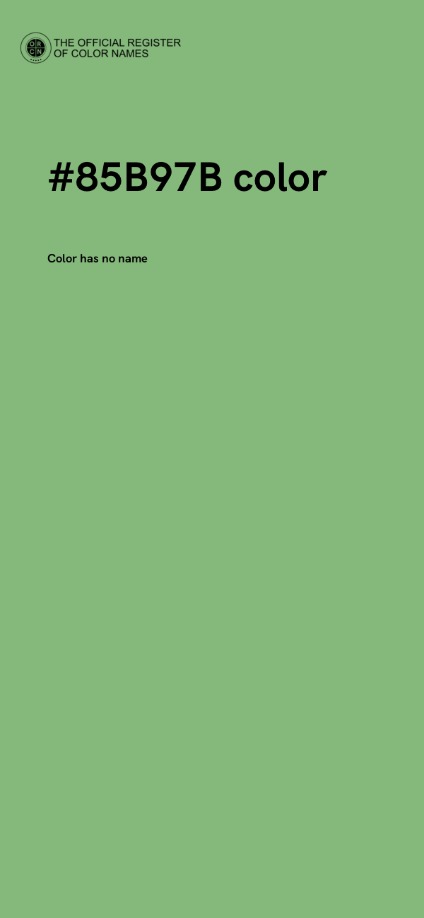 #85B97B color image