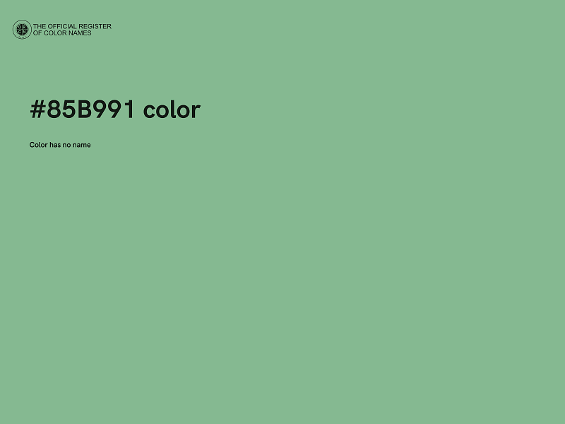#85B991 color image